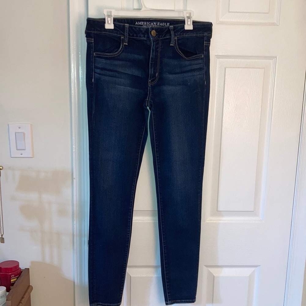 Dark American Eagle midrise skinny Jean / jegging